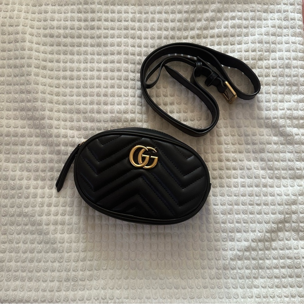 Gucci Marmont Matelasse Belt Bag